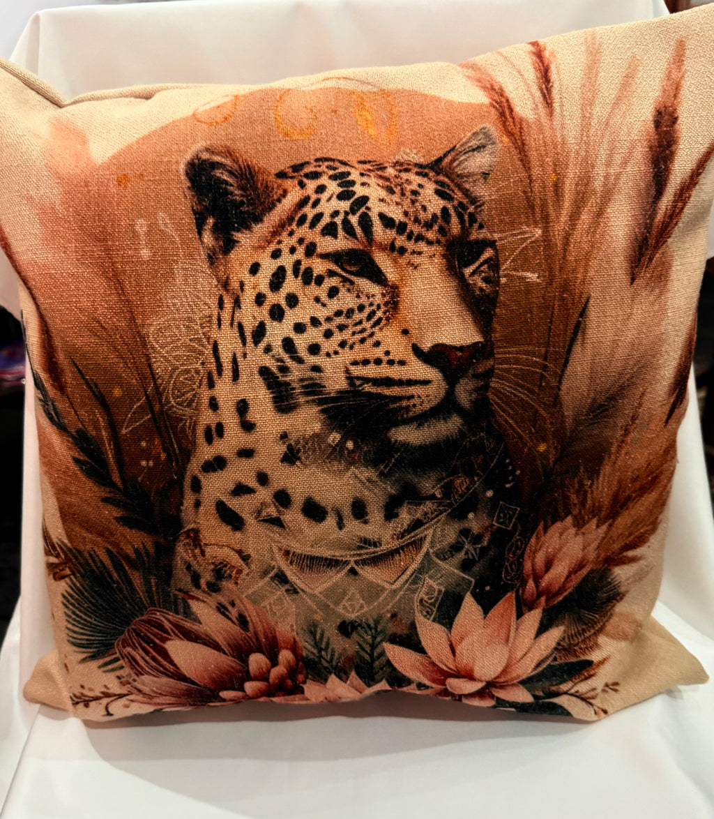 Double sided Animal/Protea Cushion