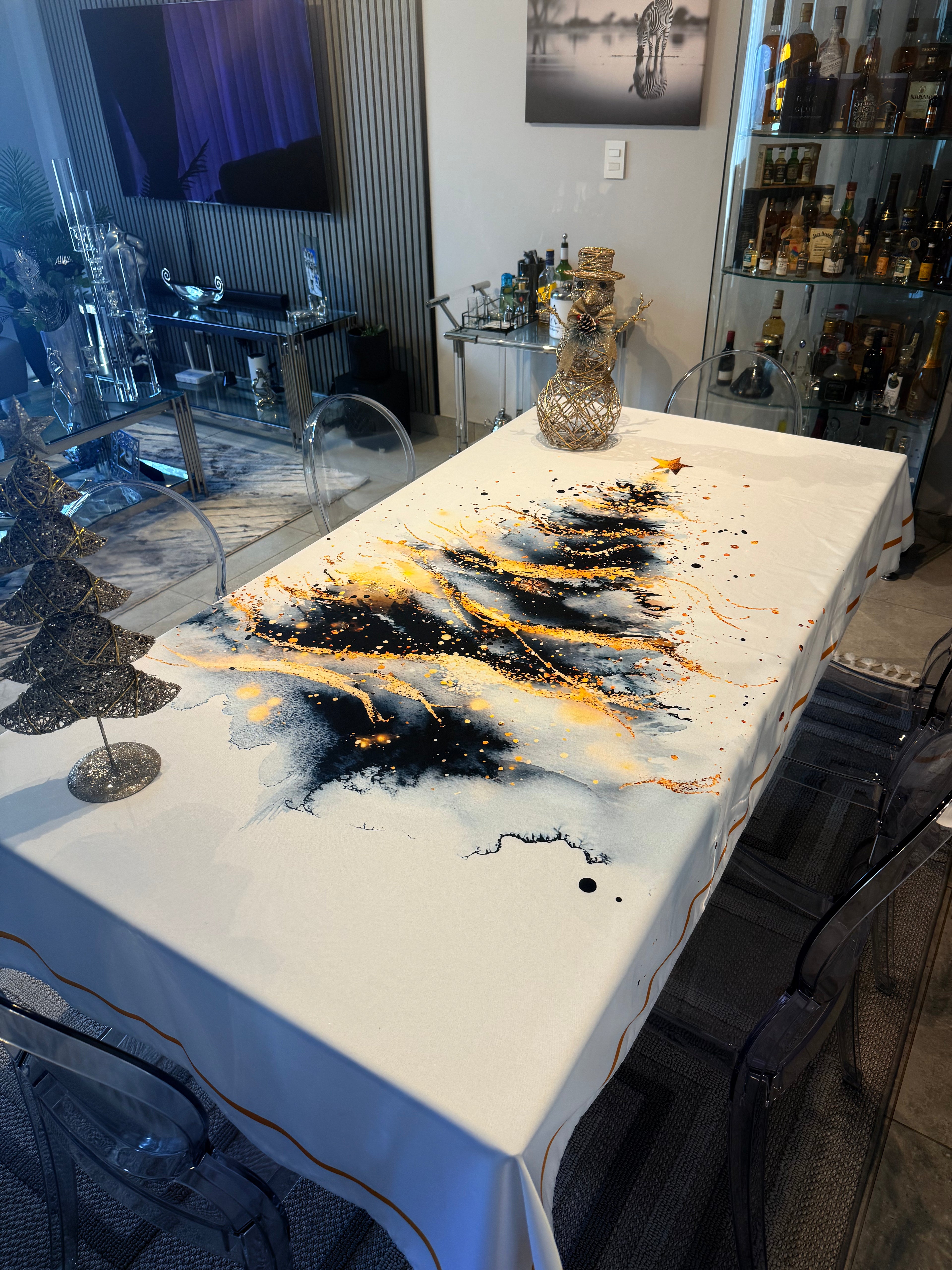 Xmas tree tablecloth